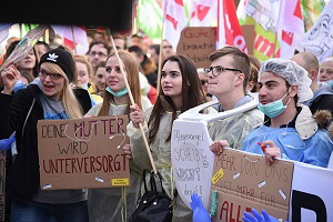 Warnstreik in der Tarifrunde für die Landesbeschäftigten - Demonstration und Kundgebung in München am 26.02.2019